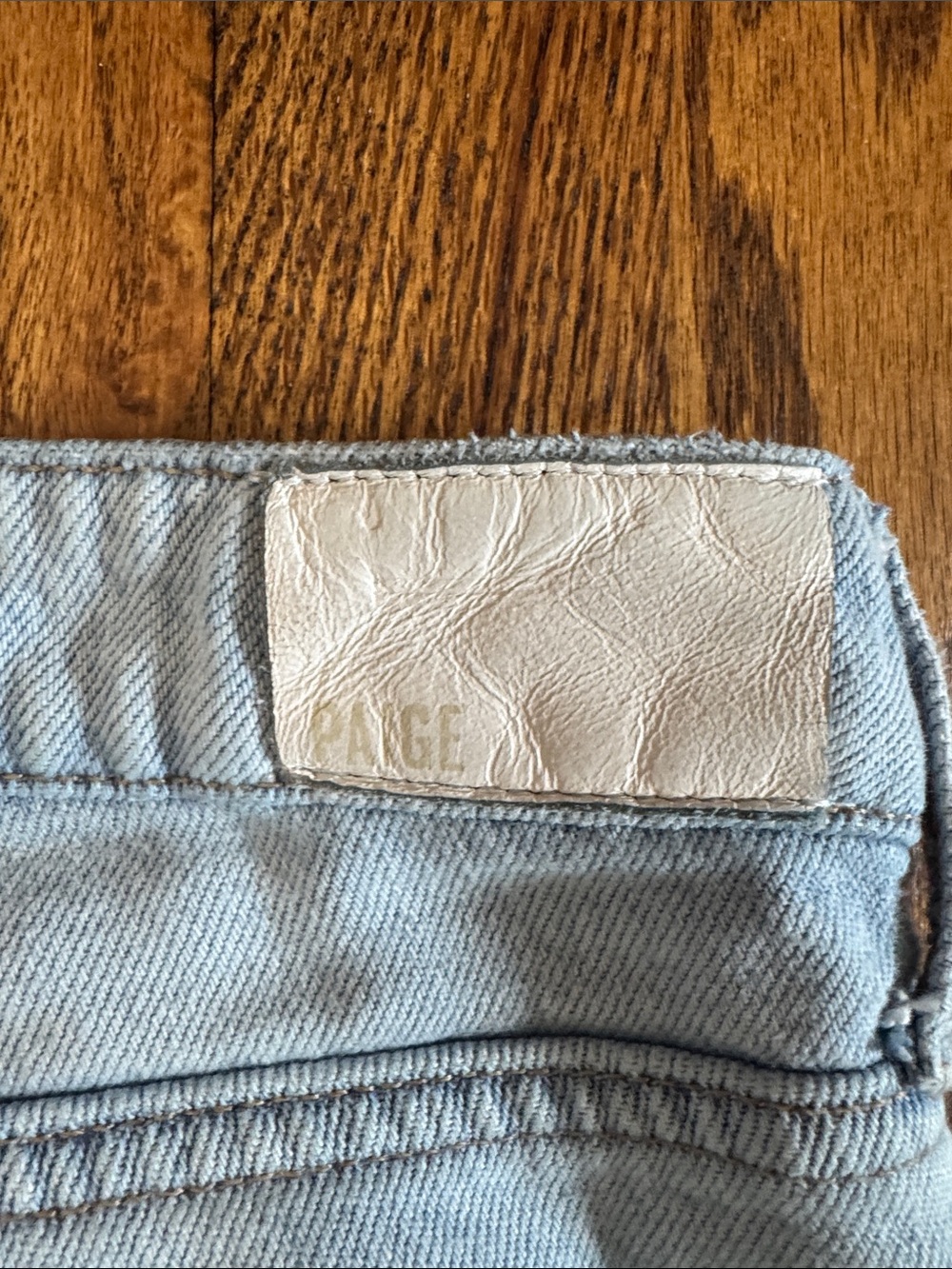 PAIGE Noella Cropped Patchwork Jeans SZ 28 - Picture 10 of 10